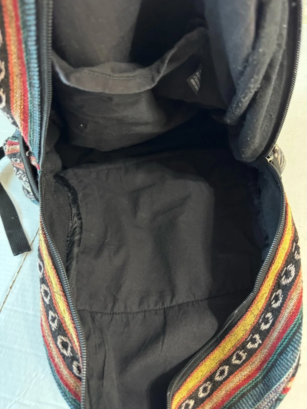 Bohemian 100% Wool Patchwork Backpack Festival Coachella Hippie Southwestern